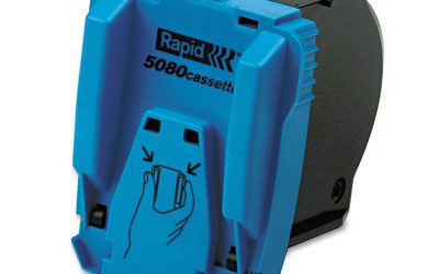 Heavy-Duty Staple Cartridge, 0.5″ Crown, Steel, 5,000/box