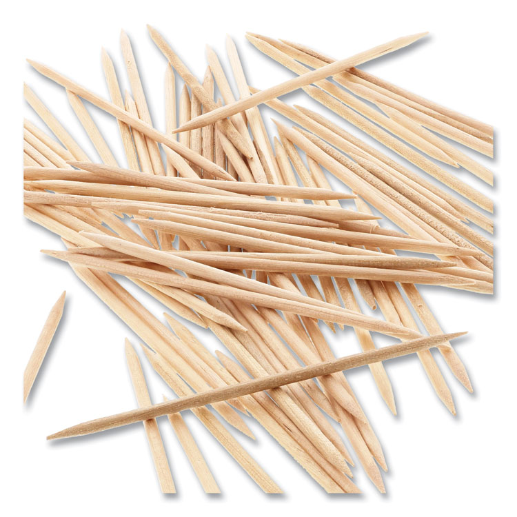 Round Wood Toothpicks, 2.5", Natural, 800/Box, 24 Boxes/Case, 5 Cases/Carton, 96,000 Toothpicks/Carton - Image 5