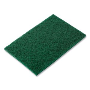 Medium-Duty Scouring Pad, 6 X 9, Green, 10 Pads/pack, 6 Packs/carton