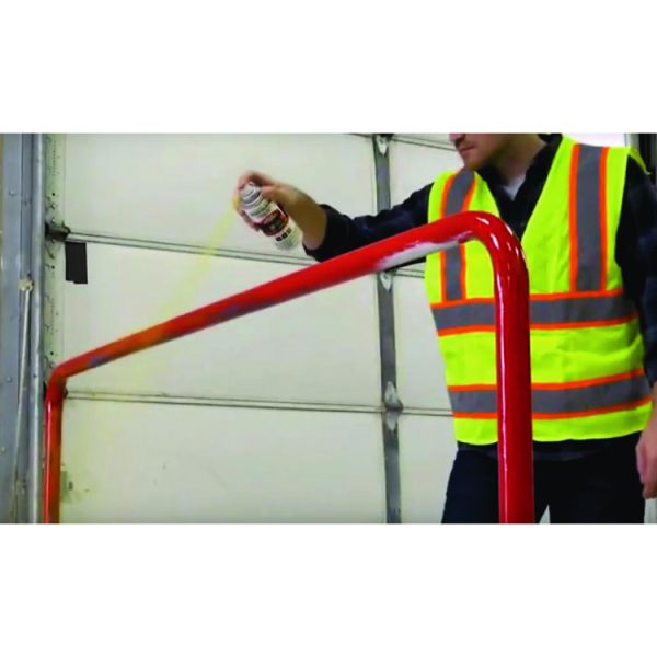 Industrial Choice 1600 System Multi-Purpose Enamel Spray Paint, Ultra-Flat Black, 12 oz Aerosol Can, 6/Carton - Image 3