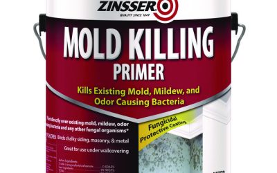 Mold Killing Primer, Interior/Exterior, Flat White, 1 gal Bucket/Pail, 2/Carton