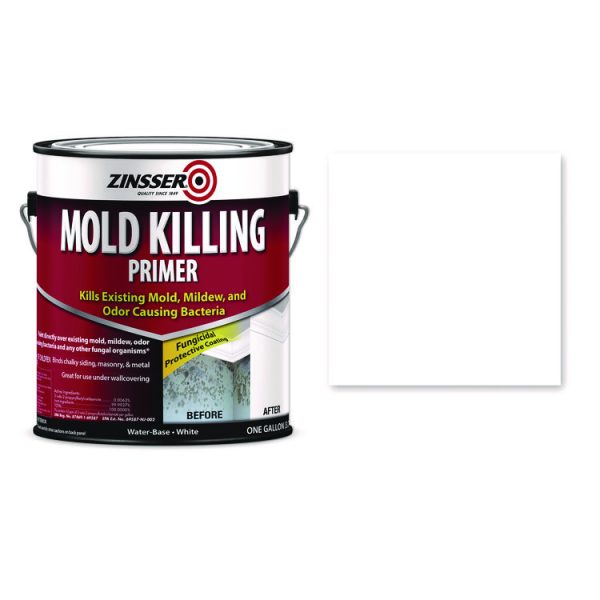 Mold Killing Primer, Interior/Exterior, Flat White, 1 gal Bucket/Pail, 2/Carton - Image 2