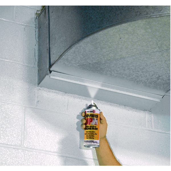 Covers Up Ceiling Paint and Primer, Interior, Flat White, 13 oz Aerosol Can, 6/Carton - Image 2