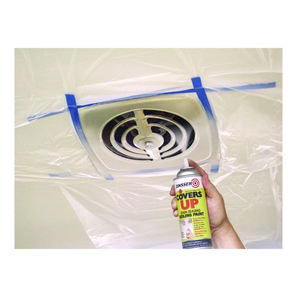 Covers Up Ceiling Paint and Primer, Interior, Flat White, 13 oz Aerosol Can, 6/Carton - Image 3