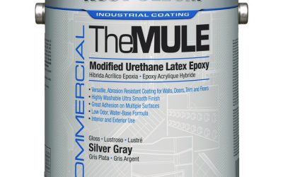 Commercial The MULE (Modified Urethane Latex Epoxy), Interior/Exterior, Gloss Silver Gray, 1 gal Bucket/Pail, 2/Carton