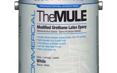 Commercial The MULE (Modified Urethane Latex Epoxy), Interior/Exterior, Gloss Glass White, 1 gal Bucket/Pail, 2/Carton