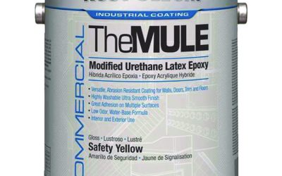 Commercial The MULE (Modified Urethane Latex Epoxy), Interior/Exterior, Gloss Safety Yellow, 1 gal Bucket/Pail, 2/Carton