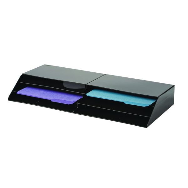 Optimizers Six-Pocket Organizer, 6 Sections, Letter Size, 26.66" x 3.8" x 11.56" , Black - Image 4