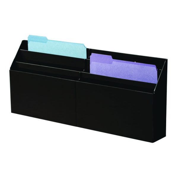 Optimizers Six-Pocket Organizer, 6 Sections, Letter Size, 26.66" x 3.8" x 11.56" , Black - Image 5