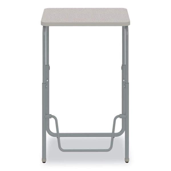 AlphaBetter 2.0 Height-Adjustable Student Desk with Pendulum Bar, 27.75" x 19.75" x 29" to 43", Pebble Gray - Image 7