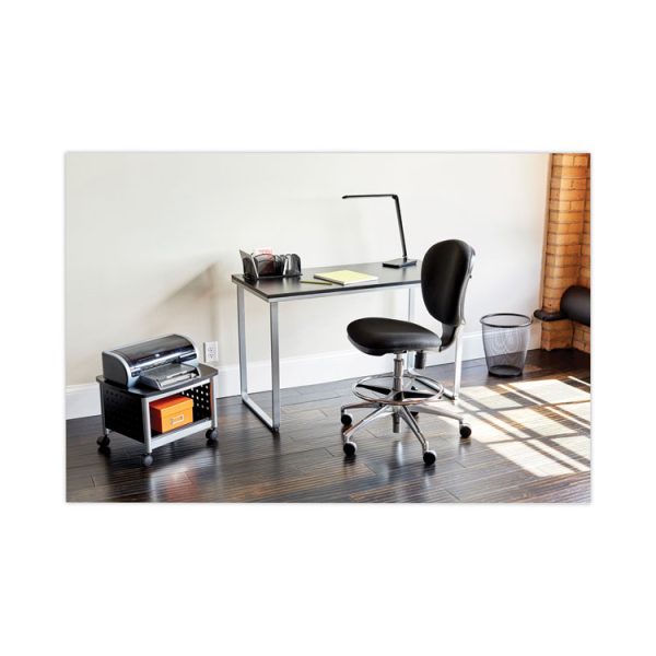 Steel Desk, 47.25" X 24" X 28.75", Black/silver - Image 4