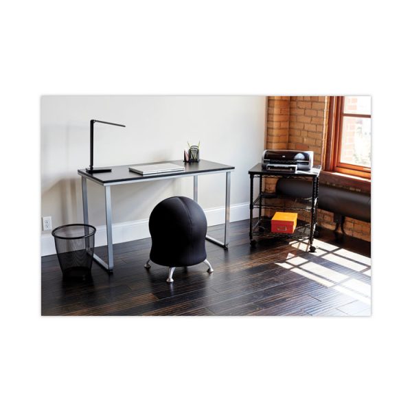 Steel Desk, 47.25" X 24" X 28.75", Black/silver - Image 6