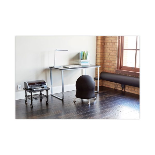 Steel Desk, 47.25" X 24" X 28.75", Black/silver - Image 8