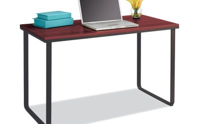 Steel Desk, 47.25″ X 24″ X 28.75″, Cherry/black