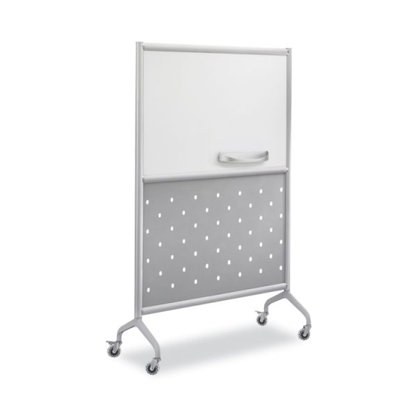 Rumba Whiteboard Screen Accessories, Eraser Tray, 12.25 x 3.5 x 2.25, Magnetic Mount, Silver - Image 5