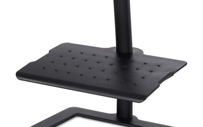 Height-Adjustable Footrest, 20.5w X 14.5d X 3.5 To 21.5h, Black