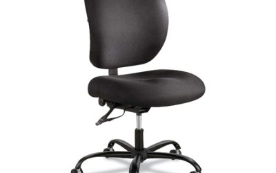 Alday Intensive-Use Chair, Supports Up To 500 Lb, 17.5″ To 20″ Seat Height, Black