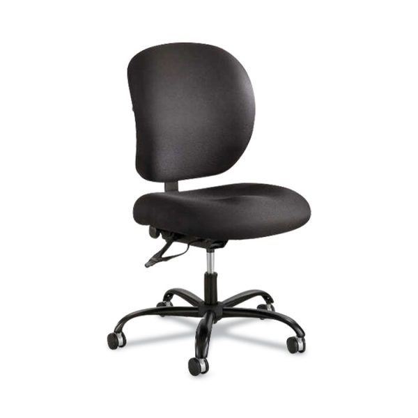 Alday Intensive-Use Chair, Supports Up To 500 Lb, 17.5" To 20" Seat Height, Black