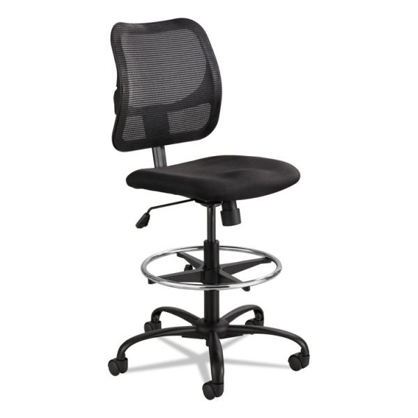 Vue Series Mesh Extended-Height Chair, Supports Up To 250 Lb, 23" To 33" Seat Height, Black Fabric - Image 4