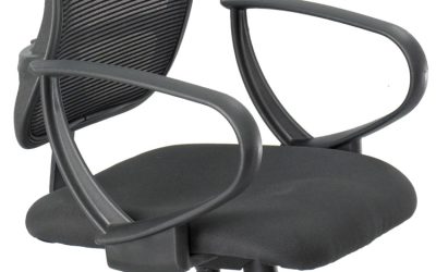 Optional Loop Arm Kit for Mesh Extended Height Chairs for Safco Vue Mesh Extended-Height Chairs, Black, 2/Set