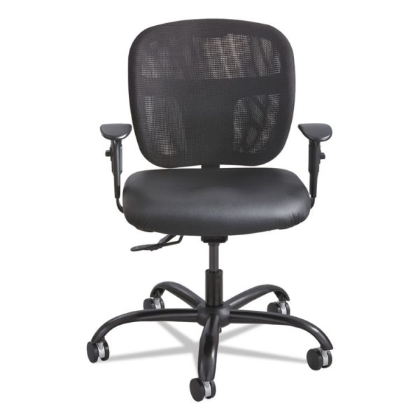 Vue Intensive-Use Mesh Task Chair, Supports Up To 500 Lb, 18.5" To 21" Seat Height, Black - Image 2