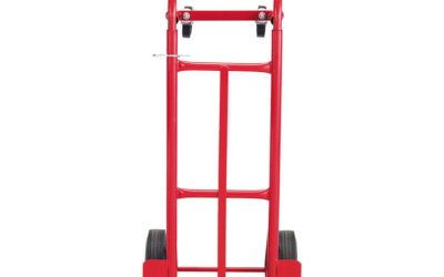 Two-Way Convertible Hand Truck, 500 to 600 lb Capacity, 18 x 51, Red