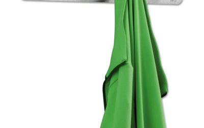 Nail Head Wall Coat Rack, Three Hooks, Metal, 18w X 2.75d X 2h, Satin