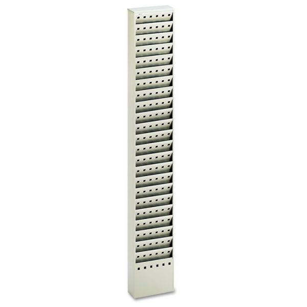Steel Magazine Rack, 23 Compartments, 10w X 4d X 65.5h, Gray - Image 2