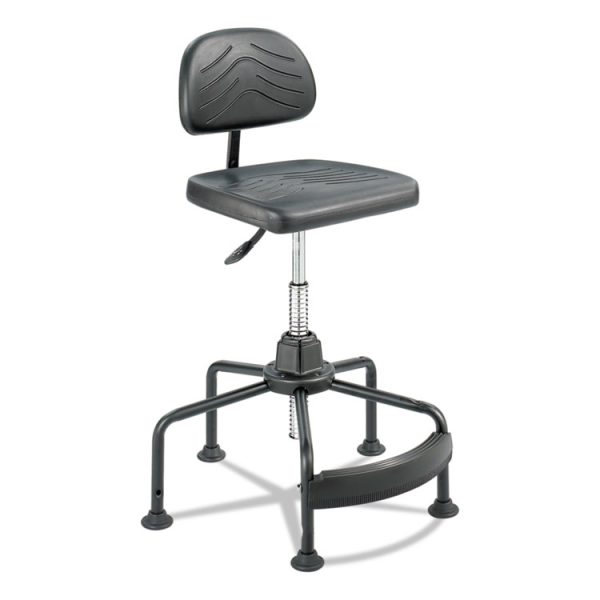 Task Master Economy Industrial Chair, Supports Up To 250 Lb, 17" To 35" Seat Height, Black - Image 3