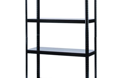 Boltless Steel Shelving, Five-Shelf, 48w X 18d X 72h, Black