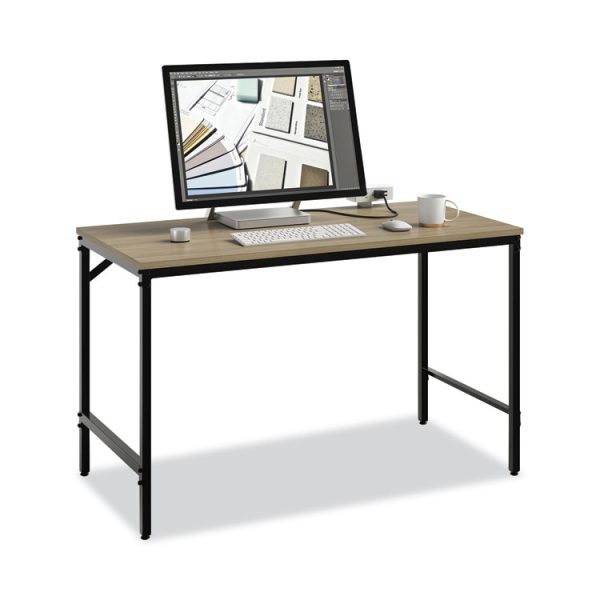 Simple Work Desk, 45.5" X 23.5" X 29.5", Walnut - Image 5