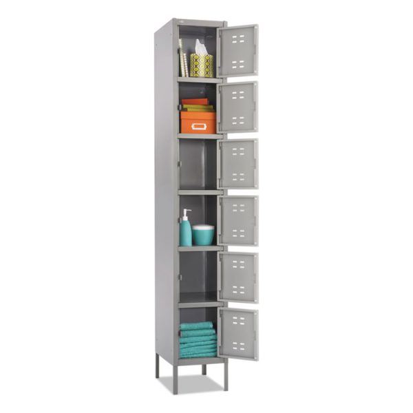 Box Locker, 12w X 18d X 78h, Two-Tone Gray - Image 4