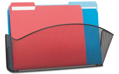 Onyx Mesh Wall Pockets, Legal Size, Black 15″ x 3″ x 9″, Black