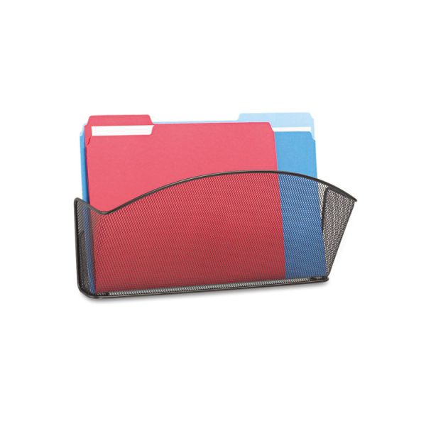 Onyx Mesh Wall Pockets, Legal Size, Black 15" x 3" x 9", Black - Image 2