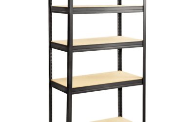 Boltless Steel/particleboard Shelving, Five-Shelf, 36w X 18d X 72h, Black