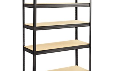 Boltless Steel/particleboard Shelving, Five-Shelf, 48w X 18d X 72h, Black