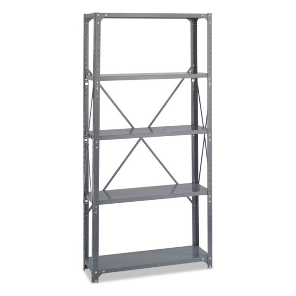 Commercial Steel Shelving Unit, Five-Shelf, 36w X 12d X 75h, Dark Gray - Image 3