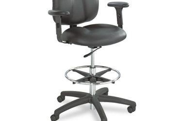 Apprentice Ii Extended-Height Chair, Supports Up To 250 Lb, 22″ To 32″ Seat Height, Black