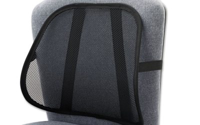 Mesh Backrest, 17.5 X 3 X 15, Black