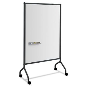 Impromptu Magnetic Whiteboard Collaboration Screen, 42w X 21.5d X 72h, Black/white