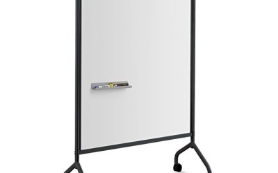 Impromptu Magnetic Whiteboard Collaboration Screen, 42w X 21.5d X 72h, Black/white