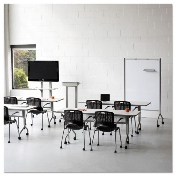Impromptu Magnetic Whiteboard Collaboration Screen, 42w X 21.5d X 72h, Black/white - Image 2