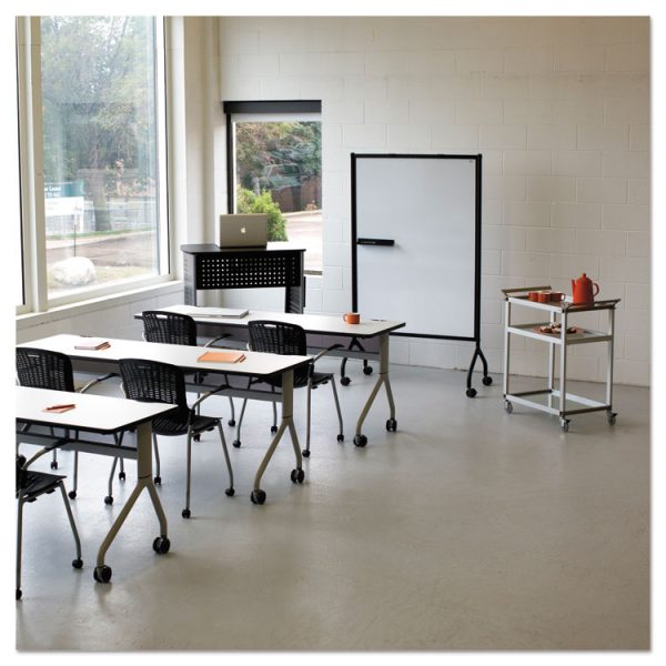 Impromptu Magnetic Whiteboard Collaboration Screen, 42w X 21.5d X 72h, Black/white - Image 3