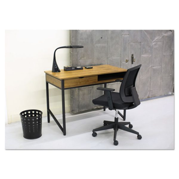 Bubble Wastebaskets, 6 gal, Steel, Black - Image 3