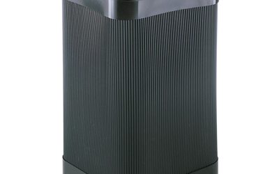 At-Your-Disposal Top-Open Receptacle, 38 gal, Polyethylene, Black