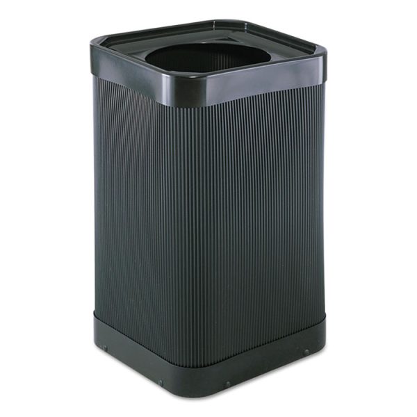 At-Your-Disposal Top-Open Receptacle, 38 gal, Polyethylene, Black