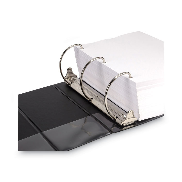 Nonstick D-Ring View Binder, 3 Rings, 6" Capacity, 11 X 8.5, Black - Image 5