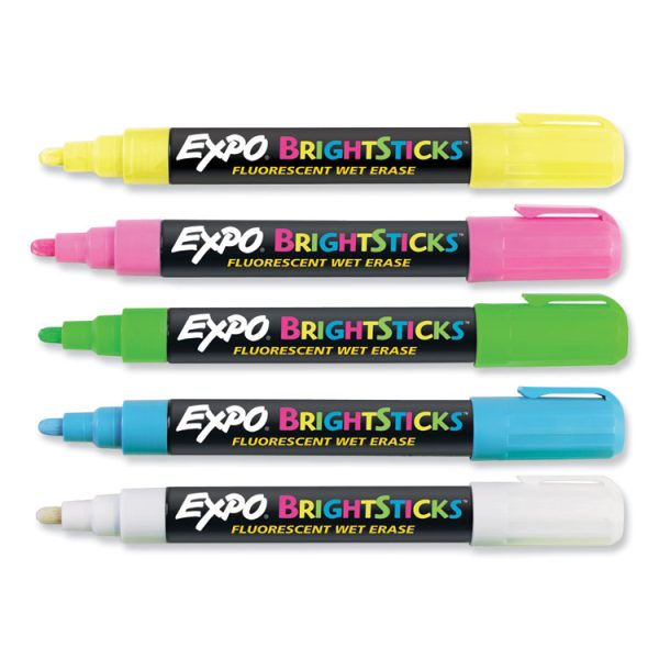 Bright Sticks, Medium Bullet Tip, Assorted Colors, 5/set - Image 2