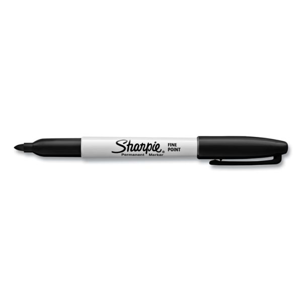 Fine Tip Permanent Marker Value Pack with (1) Bonus S-Gel 0.7 mm Black Ink Pen, Fine Bullet Tip Markers, Black Ink, 36/Pack - Image 2