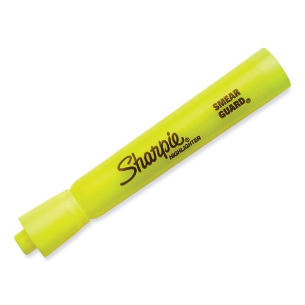 Tank Style Highlighter Value Pack, Fluorescent Yellow Ink, Chisel Tip, Yellow Barrel, 36/box - Image 2